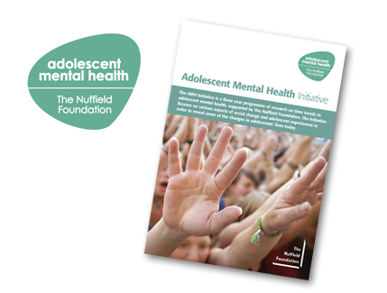 Logo development and other literature for The Nuffield Foundation. Designed by The Design Mill