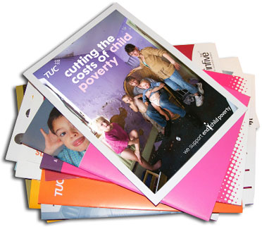TUC publications magazine. Designed by The Design Mill